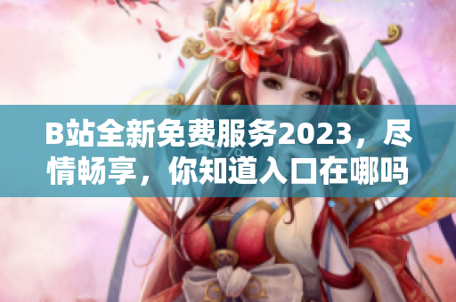 B站全新免費(fèi)服務(wù)2023，盡情暢享，你知道入口在哪嗎？