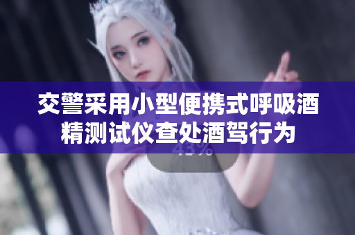 交警采用小型便攜式呼吸酒精測(cè)試儀查處酒駕行為