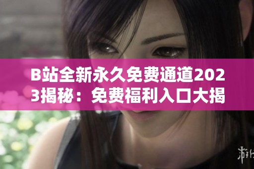 B站全新永久免費通道2023揭秘：免費福利入口大揭秘！