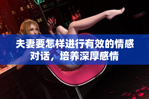 夫妻要怎樣進(jìn)行有效的情感對話，培養(yǎng)深厚感情