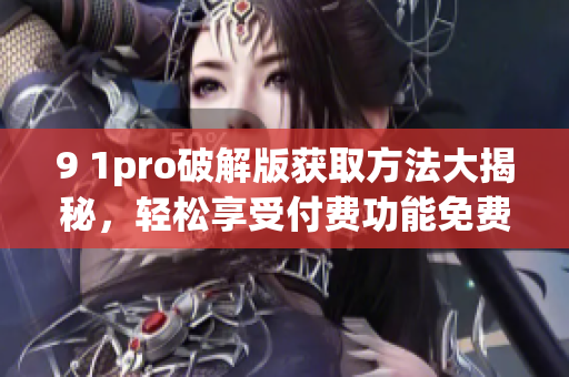 9 1pro破解版獲取方法大揭秘，輕松享受付費功能免費使用