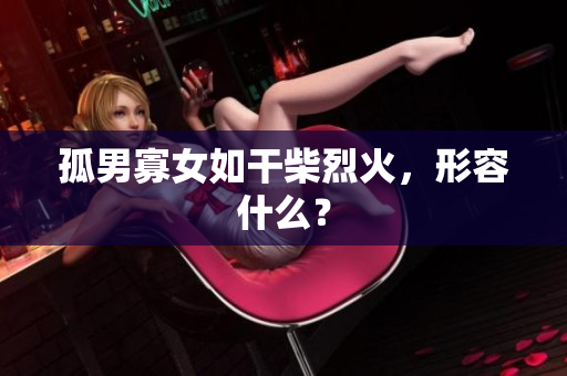 孤男寡女如干柴烈火，形容什么？