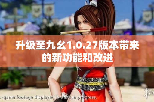 升級(jí)至九幺1.0.27版本帶來(lái)的新功能和改進(jìn)