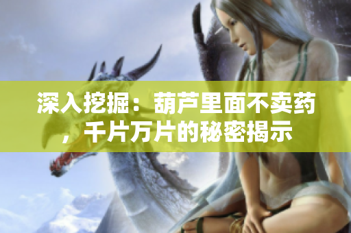 深入挖掘：葫蘆里面不賣藥，千片萬片的秘密揭示