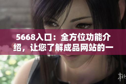 5668入口：全方位功能介紹，讓您了解成品網(wǎng)站的一切