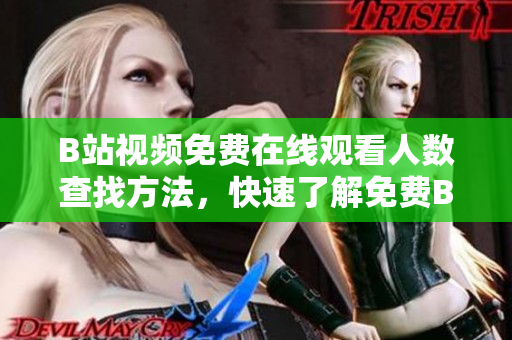 B站視頻免費在線觀看人數(shù)查找方法，快速了解免費B站視頻觀看人數(shù)的渠道