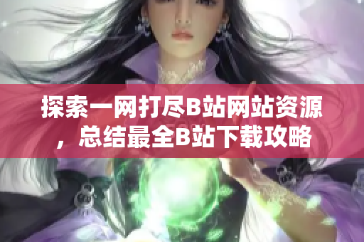 探索一網打盡B站網站資源，總結最全B站下載攻略