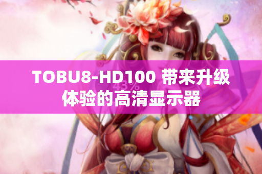 TOBU8-HD100 帶來升級體驗的高清顯示器