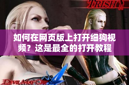 如何在網(wǎng)頁(yè)版上打開(kāi)細(xì)狗視頻？這是最全的打開(kāi)教程