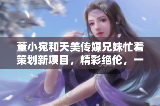 董小宛和天美傳媒兄妹忙著策劃新項目，精彩絕倫，一切盡在妙手經(jīng)營