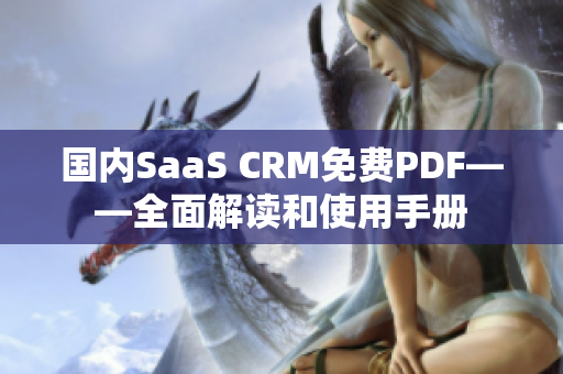 國內(nèi)SaaS CRM免費(fèi)PDF——全面解讀和使用手冊(cè)