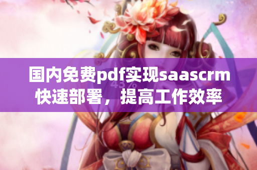 國內(nèi)免費pdf實現(xiàn)saascrm快速部署，提高工作效率