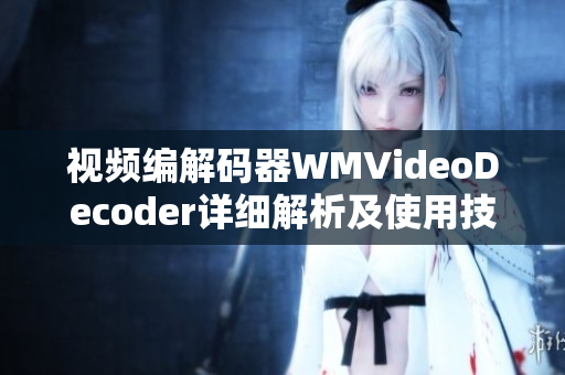 視頻編解碼器WMVideoDecoder詳細(xì)解析及使用技巧。