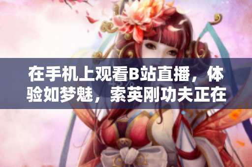 在手機上觀看B站直播，體驗如夢魅，索英剛功夫正在賞析