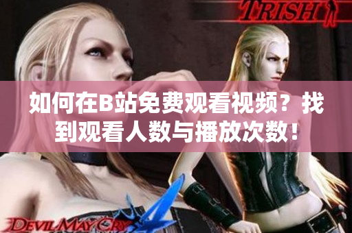 如何在B站免費(fèi)觀(guān)看視頻？找到觀(guān)看人數(shù)與播放次數(shù)！