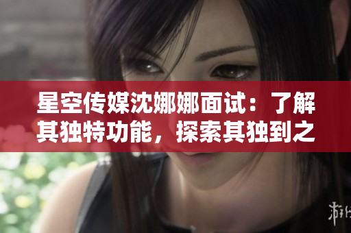 星空傳媒沈娜娜面試：了解其獨特功能，探索其獨到之處