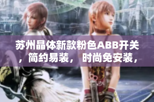 蘇州晶體新款粉色ABB開關(guān)，簡約易裝， 時尚免安裝，裝飾家居新選擇